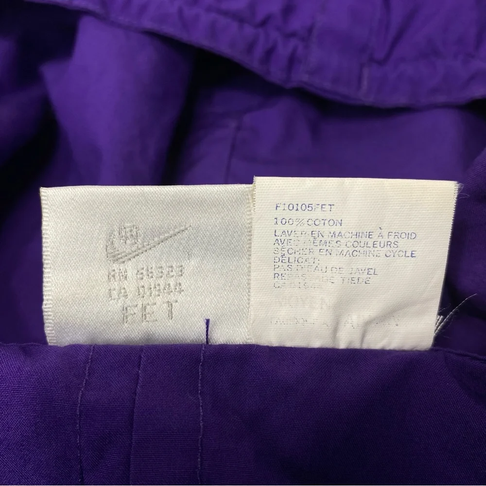 Unisex Gray Tag Nike Windbreaker Size M Vintage Purple Jacket Gray Tag Taiwan